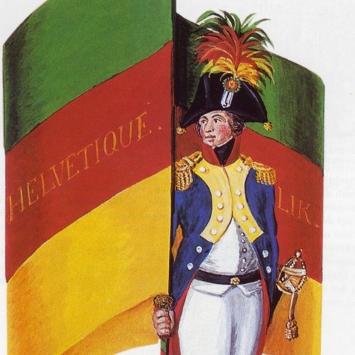 Fahne der Helvetischen Republik 1798 - 1803.
