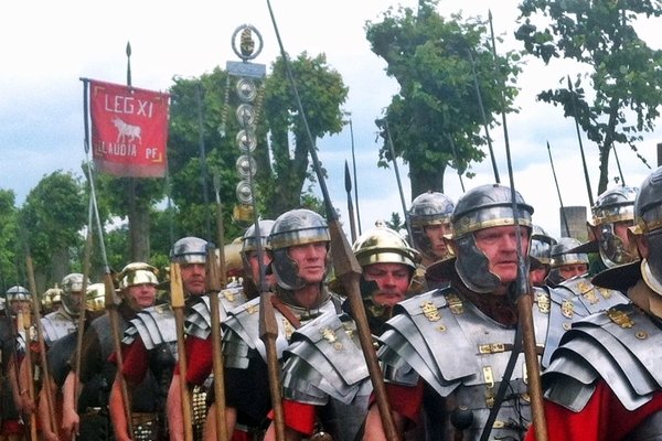 Römische Legionäre mit «Vexillum».