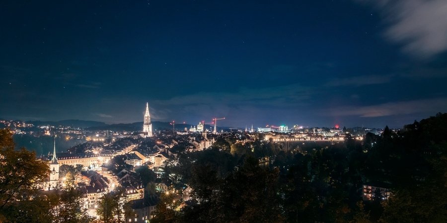 Nacht in Bern: Kaum ein Stern in Sicht