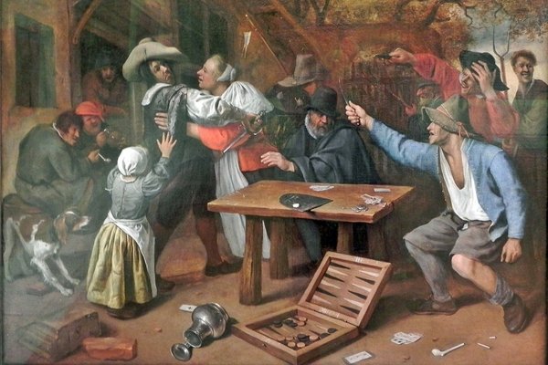 Jan Steen - «Streit beim Kartenspiel» (17. Jhd.)