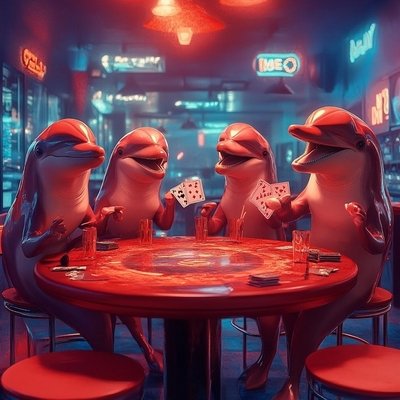 Werbung für ein Jassturnier im © Roter Delfin, Zürich