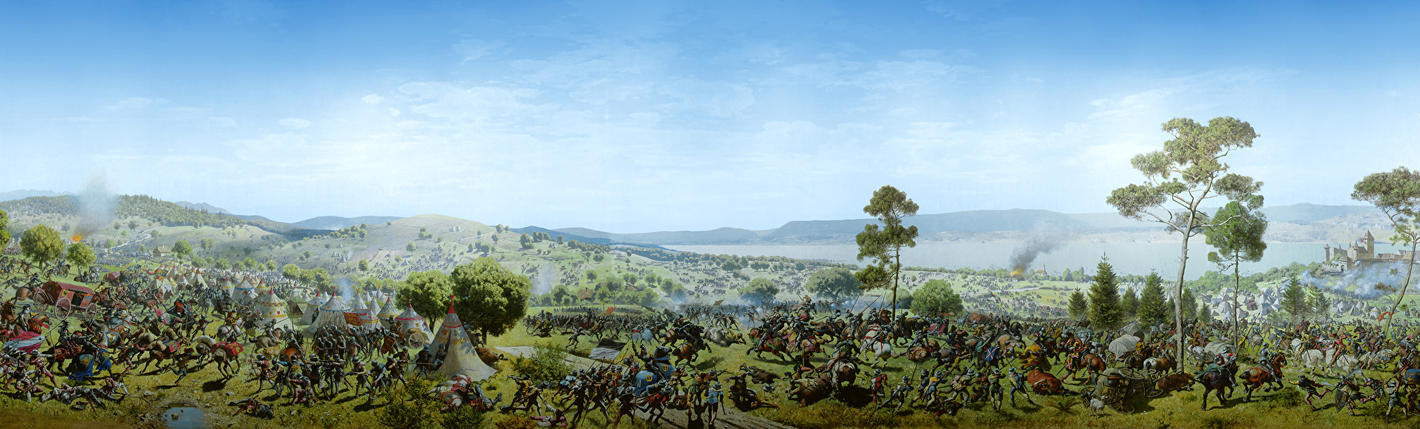 Panorama der Schlacht bei Murten - © murten.ch