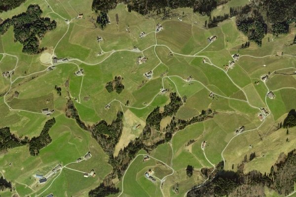 Appenzeller Streusiedlung - © swisstopo