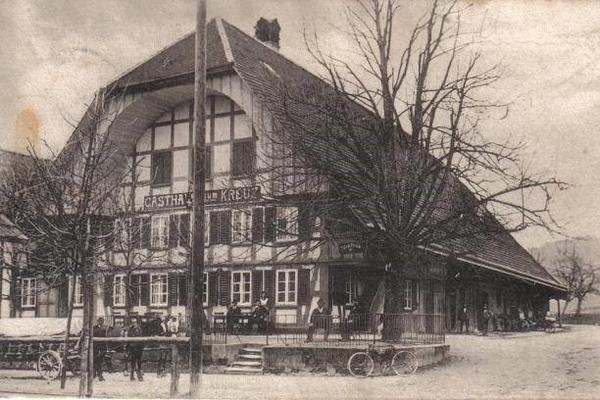 Heute fast unverändert - Der Gasthof Kreuz in Wohlen