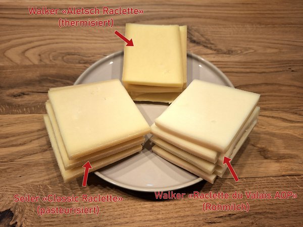 Drei Top-Vertreter jeder Raclette-Art - © René Buss