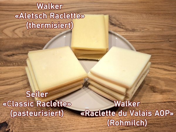 Drei Top-Vertreter jeder Raclette-Art - © René Buss