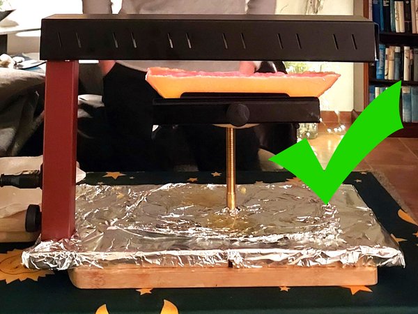 Belüfteter Standort, abgedeckte Bodenplatte, rechtzeitige Pausen mit ausgeschaltetem Ofen eingehalten. - © René Buss