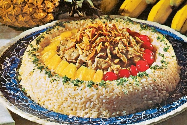 «Riz Casimir» aus Betty Bossi «Fleisch für Sonntag und Alltag» 1976