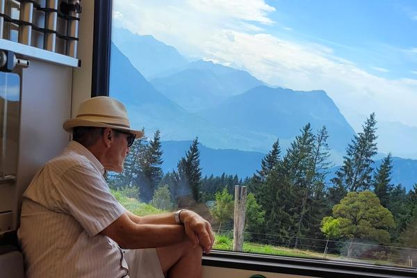 In der Rigi-Bahn - © Giulia Woschko