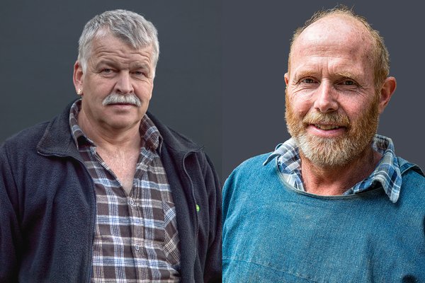 Alois Holdener (l.) tritt zurück und Martin Gisler (r.) ist der neue Wetterschmöcker. - © Meteorologischer Verein Innerschwyz