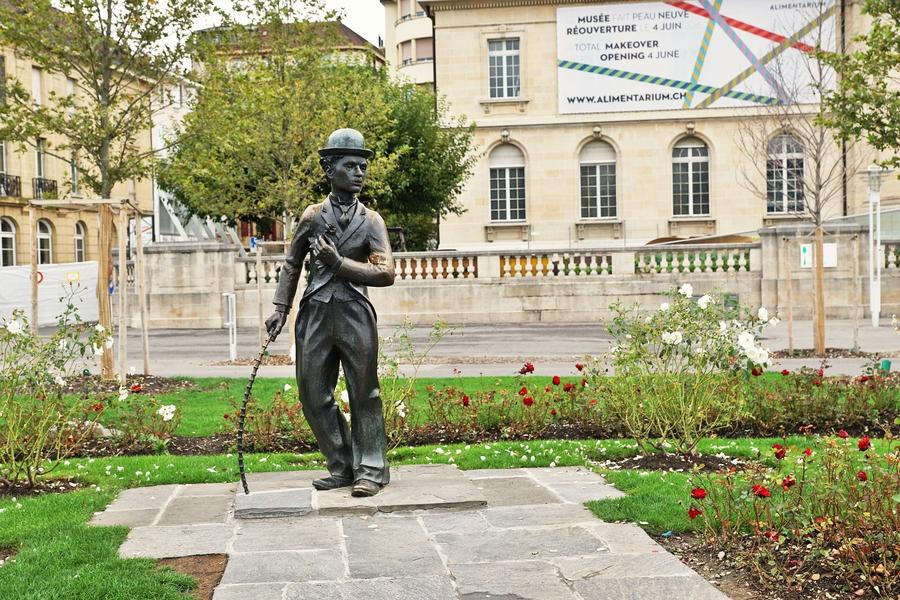 Charlie Chaplin Statue in Vevey