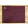 Birth Gramm Tischset Filz rubinrot meliert Edelweiss