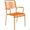 Schaffner Spaghettistuhl Rigi mit Armlehne orange