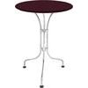 Schaffner Metalltisch St. Moritz feuerverzinkt 60 cm bordeaux