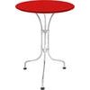 Schaffner Metalltisch St. Moritz feuerverzinkt 60 cm rot
