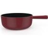 Stöckli Classic 20 Guss-Caquelon rot-schwarz