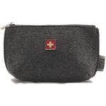 Kosmetik-Etui Filz grau Schweizer-Kreuz