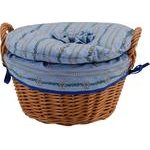 Kartoffelkorb Edelweiss hellblau Weide gekocht 23x12