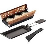 Raclette Set Mini Schweizer Kreuz kupfer