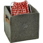 Kartoffelkorb Filz grau Edelweiss