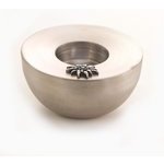 Teelicht rund Aluguss 10,5 cm Edelweiss