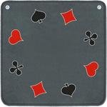 Jassteppich mit Piquetmotiven grau