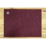 Tischset Filz rubinrot meliert Edelweiss