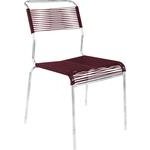 Spaghettistuhl Säntis feuerverzinkt bordeaux