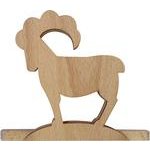 Serviettenhalter Steinbock holz 12 cm