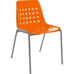 Terrassenstuhl Bermuda orange-alusilber