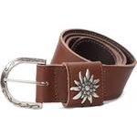 Edelweiss Gürtel braun 110cm