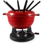 Lucerne Guss-Fondueset rot