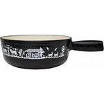 Alpes Caquelon Guss schwarz 21cm