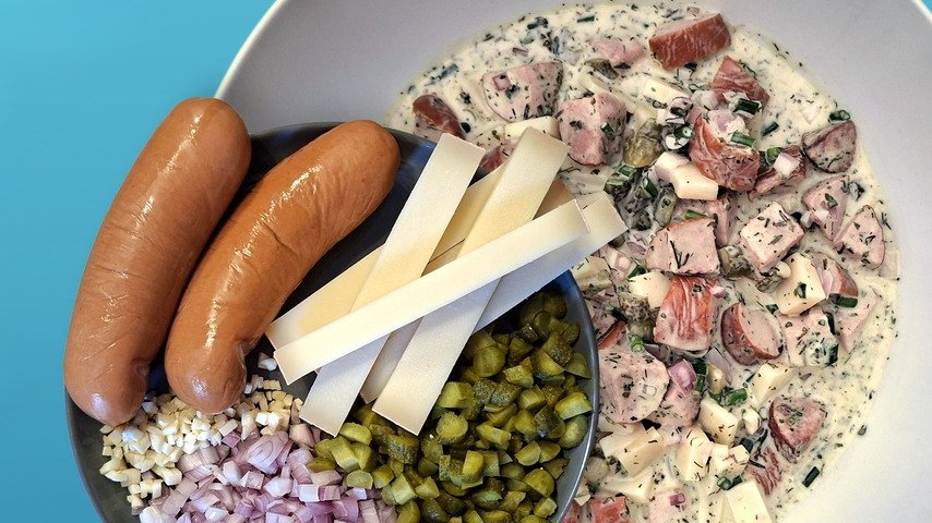 Cervelas sind mein Lieblingsgemüse! – Schweizer «Wurst-Käse-Salat» (mit Rezept)