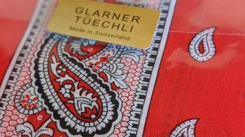 Das Glarner Tüechli – als «Bandana» weltberühmt
