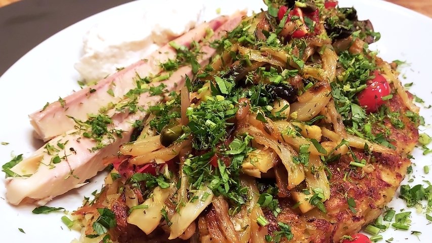 Räucherforelle mit Fenchel und Kräuter-Rösti - Angeln am Bergsee (mit Rezept)